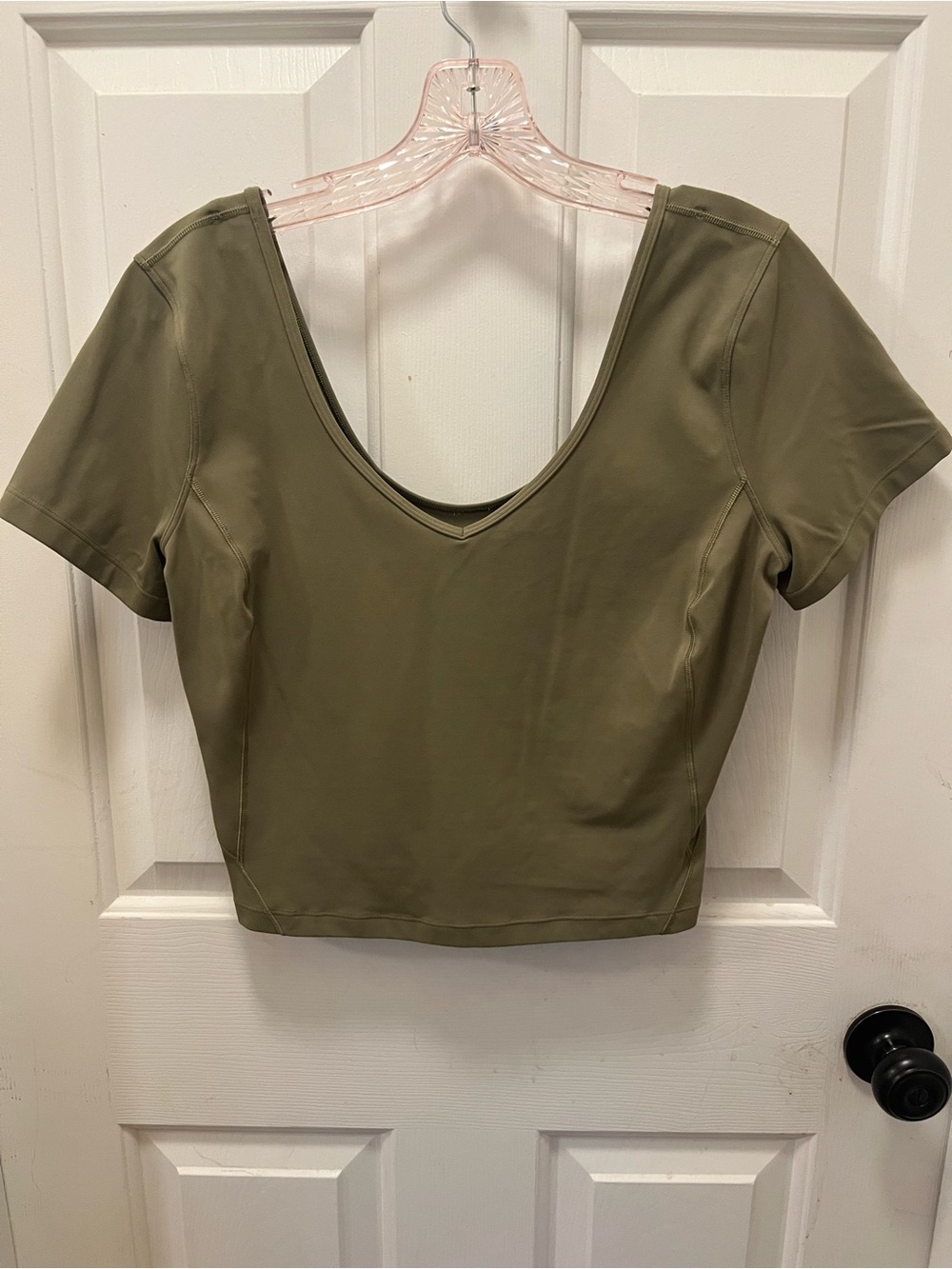🍋 LIKE NEW Lululemon Align T-Shirt - Bronze Green (?) - Sz 10